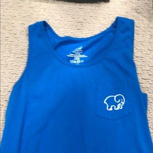 ivory ella tank top blue